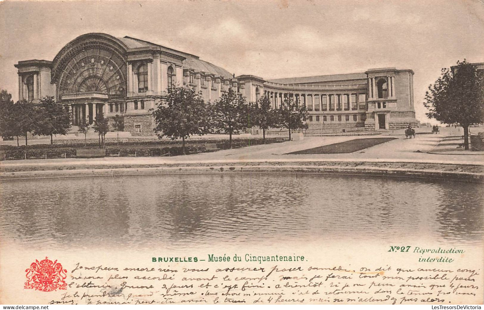 BELGIQUE - Bruxelles - Musée Du Cinquantenaire - Carte Postale Ancienne - Museen