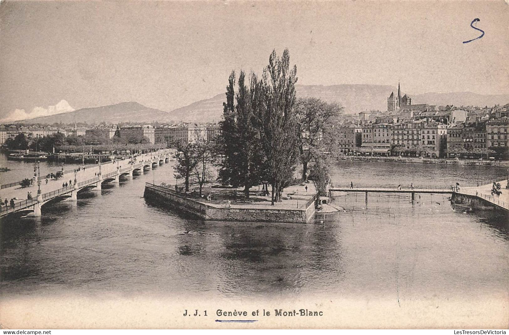 SUISSE - Genève Et Le Mont Blanc - Carte Postale Ancienne - Genève