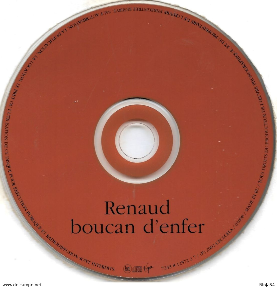 CD Renaud   "  Boucan D'enfer  "  Europe - Other - French Music