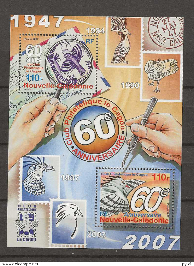 2007 MNH Nouvelle Caledonie Mi Block 39 Postfris** - Blocs-feuillets