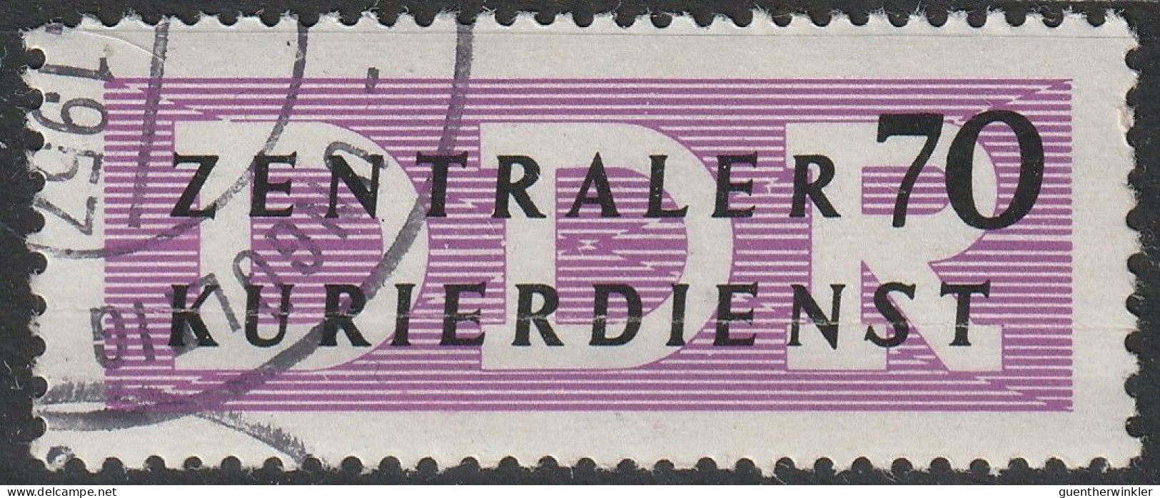 DDR "Zentraler Kurierdienst" Gestempelt - Centrale Postdienst