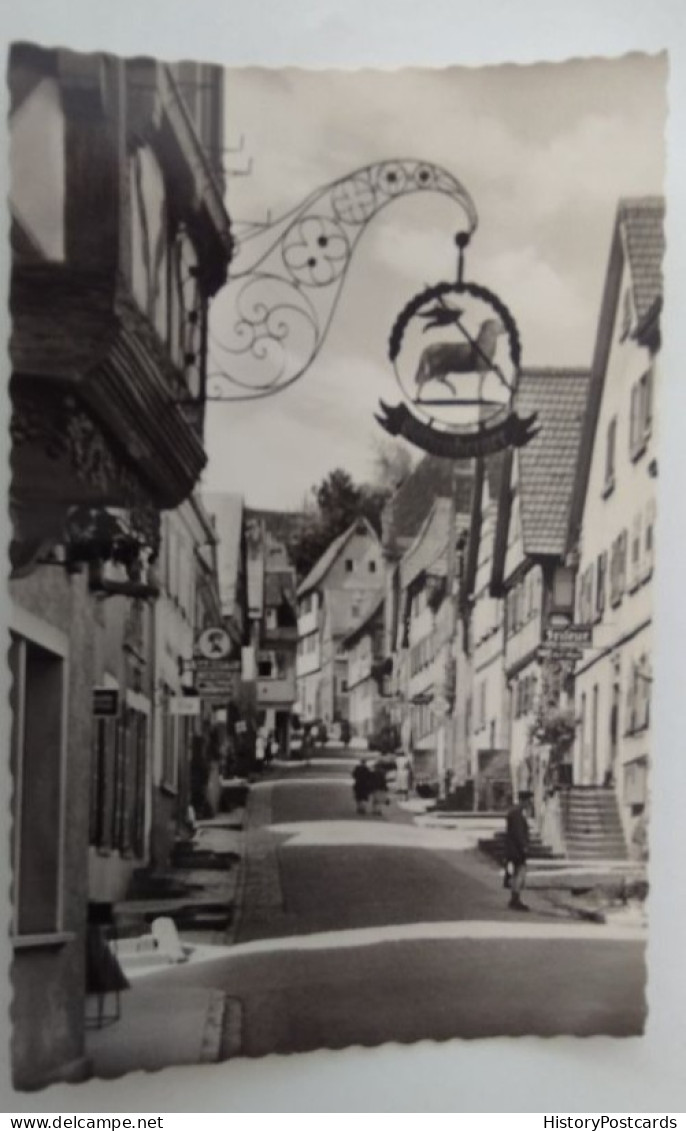 Gundelsheim Am Neckar, Schloßstraße, Geschäfte, Friseur, Café, 1956 - Heilbronn