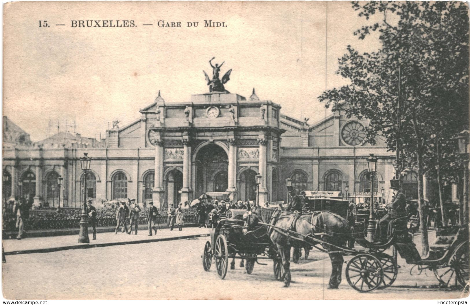 CPA Carte Postale Belgique Bruxelles Gare Du Midi  Animée    VM75967 - Schienenverkehr - Bahnhöfe