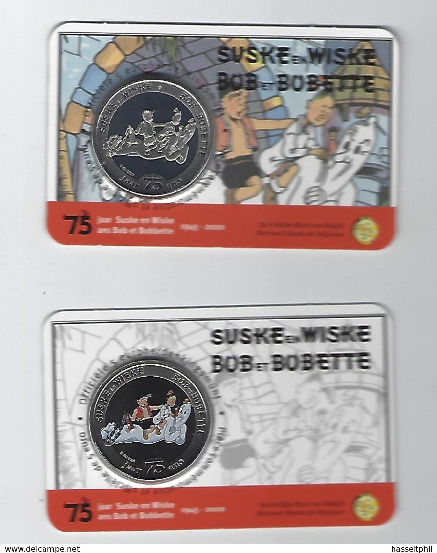 BELGIE -BELGIQUE EUROMUNT 5 Euro 2020 - Suske En Wiske - Bob Et Bobette 2 Versies - Belgio