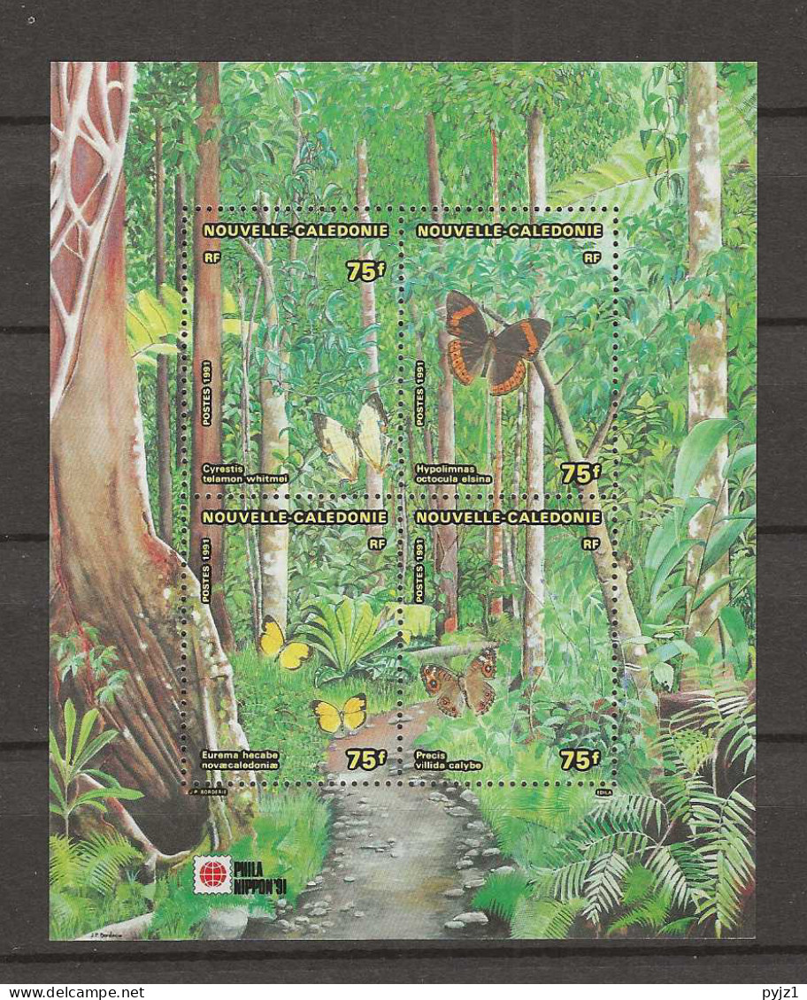 1991 MNH Nouvelle Caledonie Mi Block 11  Postfris** - Blokken & Velletjes