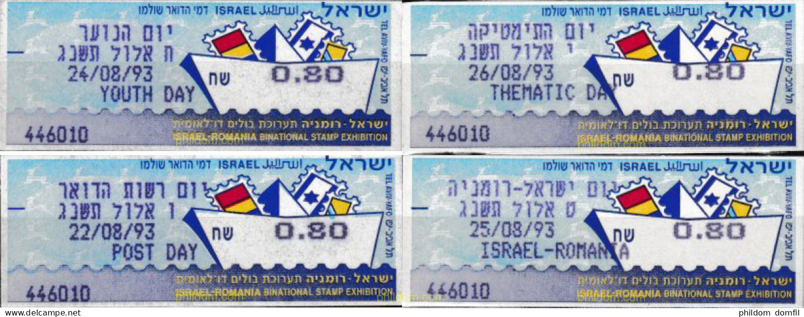 662194 MNH ISRAEL 1993 TELEFILIA 93 - Ungebraucht (ohne Tabs)