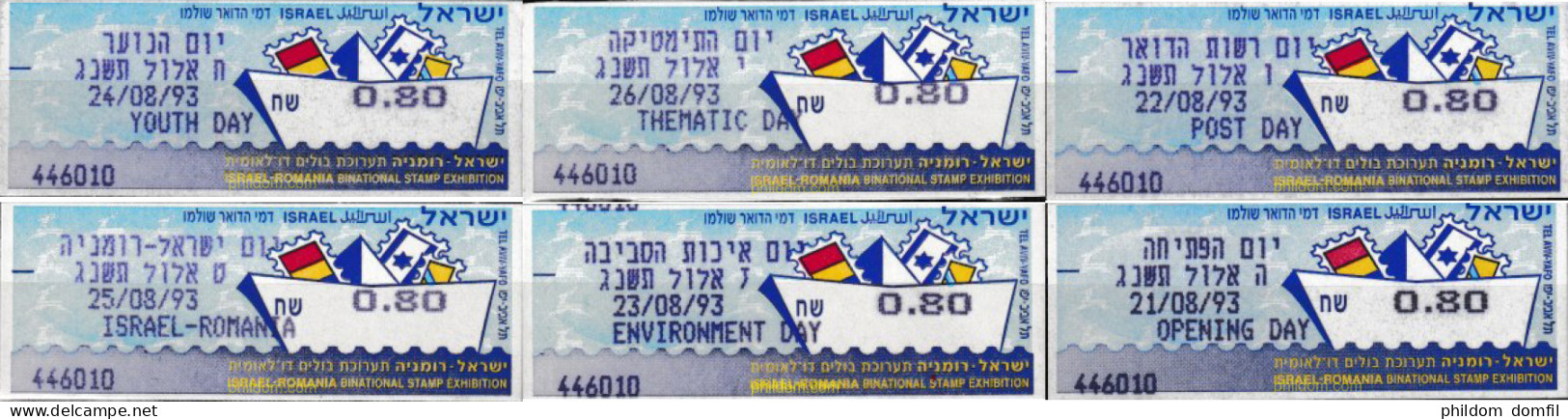 608342 MNH ISRAEL 1993 TELEFILIA 93 - Ongebruikt (zonder Tabs)