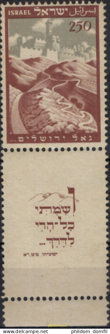 689081 MNH ISRAEL 1949 ASAMBLEA CONSTITUYENTE DEL PARLAMENTO - Unused Stamps (without Tabs)