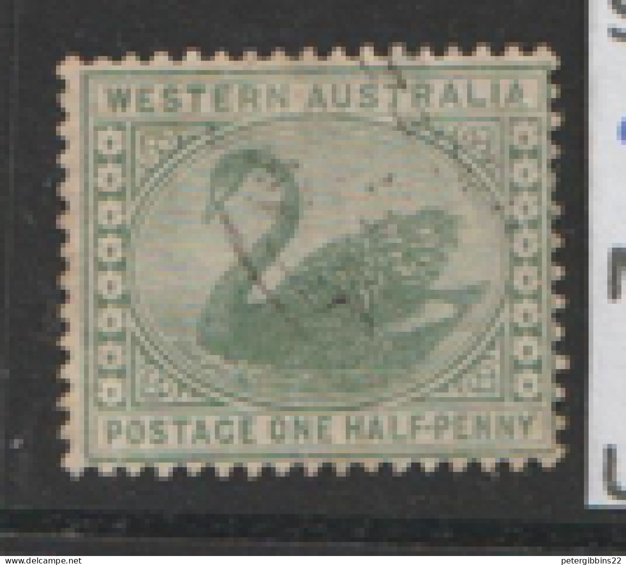 Western Australia  1885 SG 94a  1/2d  Fine Used - Used Stamps