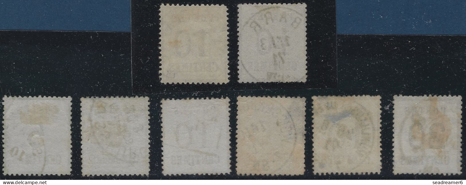 Alsace Lorraine 1 Lot De 8 Timbres Avec Obliterations Diverses, Belle Qualité - Used Stamps