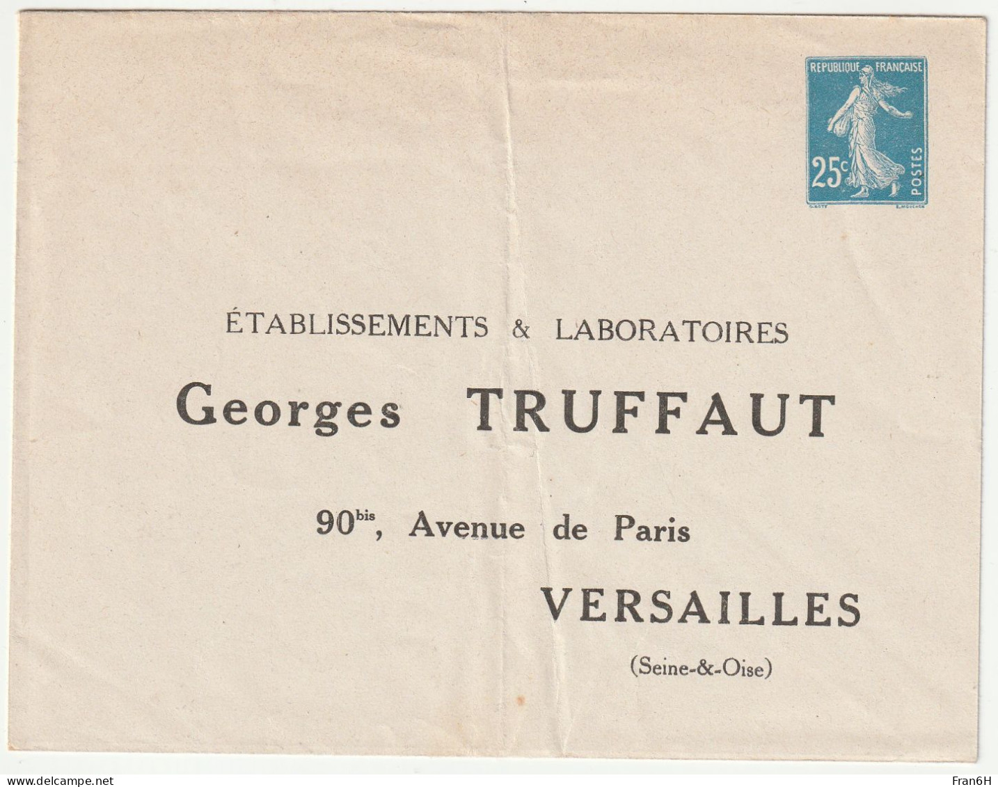 YT N° 140-E2 - Repiquage  "TRUFFAUT" - Overprinted Covers (before 1995)