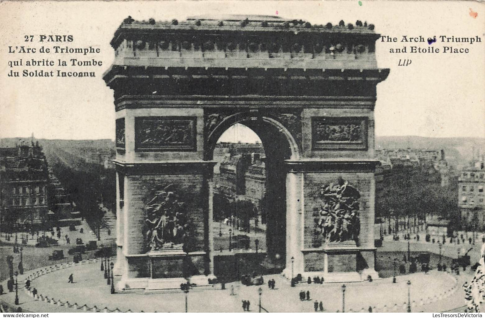 FRANCE -  Paris - L'Arc De Triomphe - Carte Postale Ancienne - Arc De Triomphe