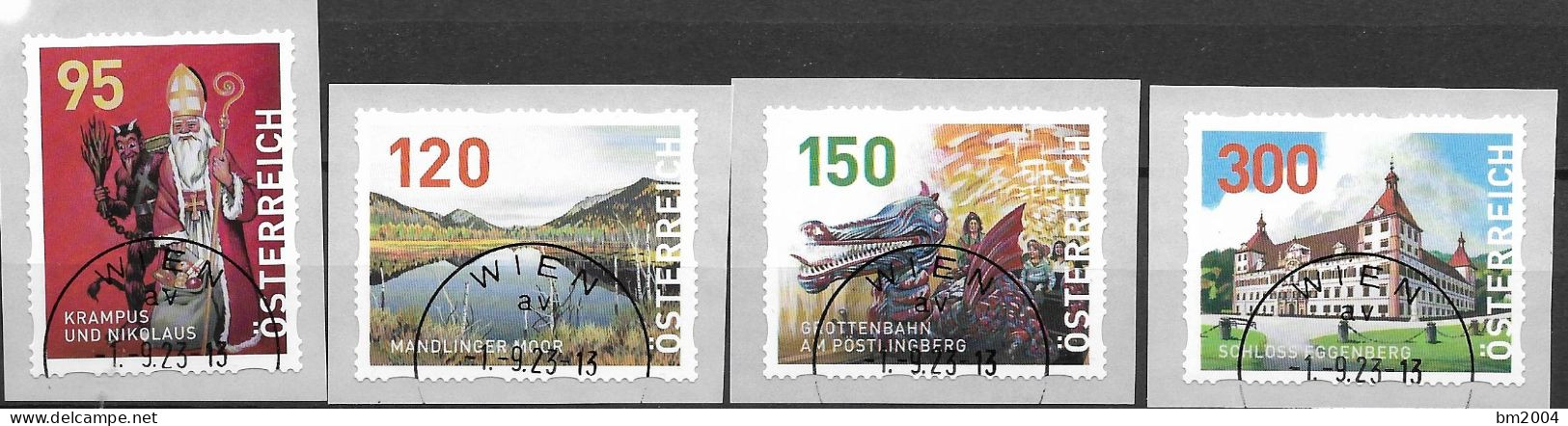 2023 Austria Österreich Mi. 74-77  FD-used  Dispenser-Marken - Used Stamps