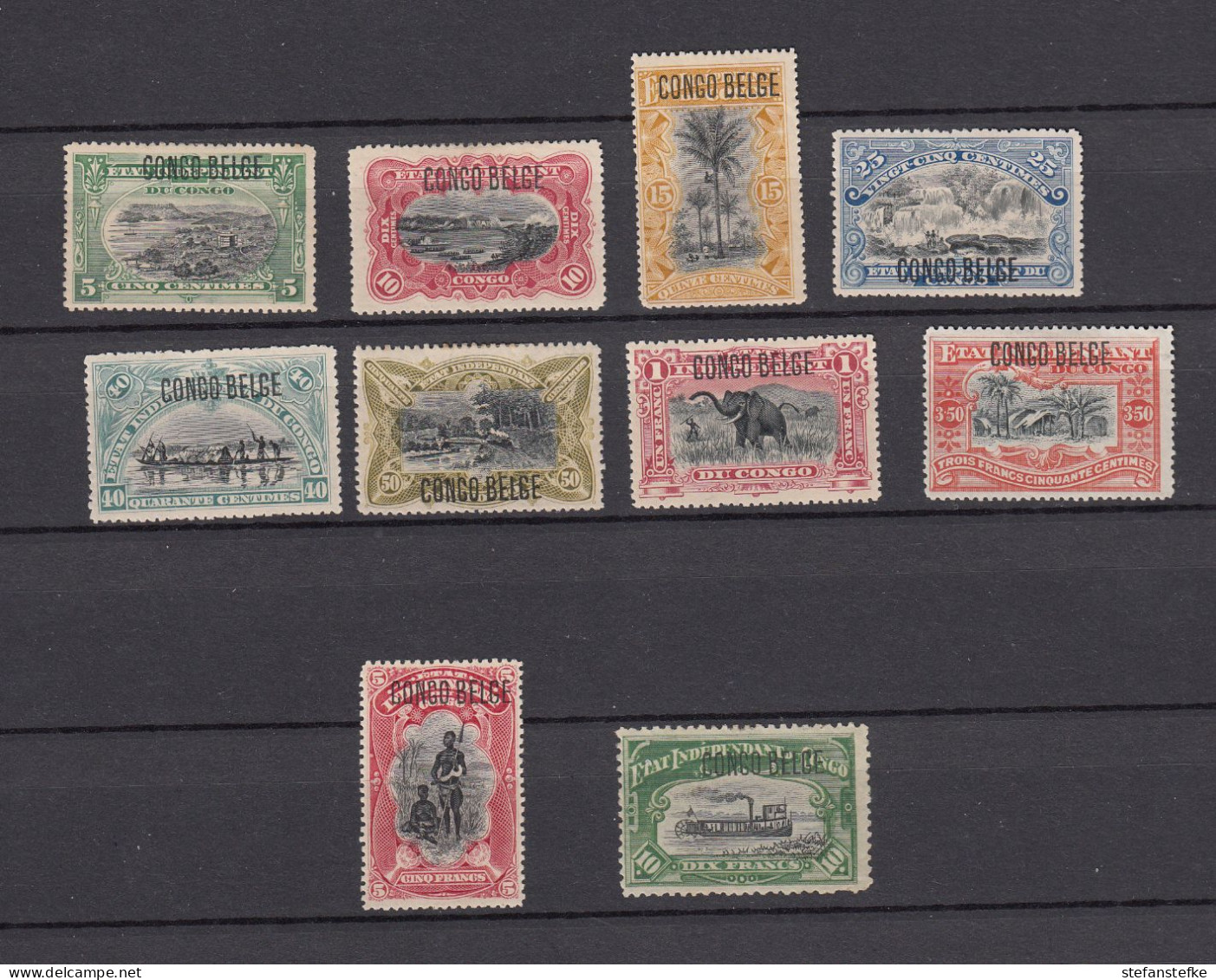 Congo Ocb Nr:  40 - 49 * MH Typo  (zie  Scan) - Unused Stamps