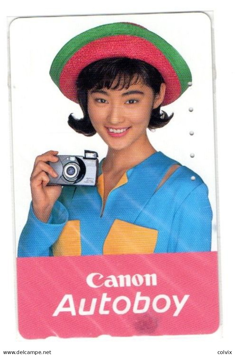 TELECARTE JAPON CANON PHOTO FEMME - Advertising