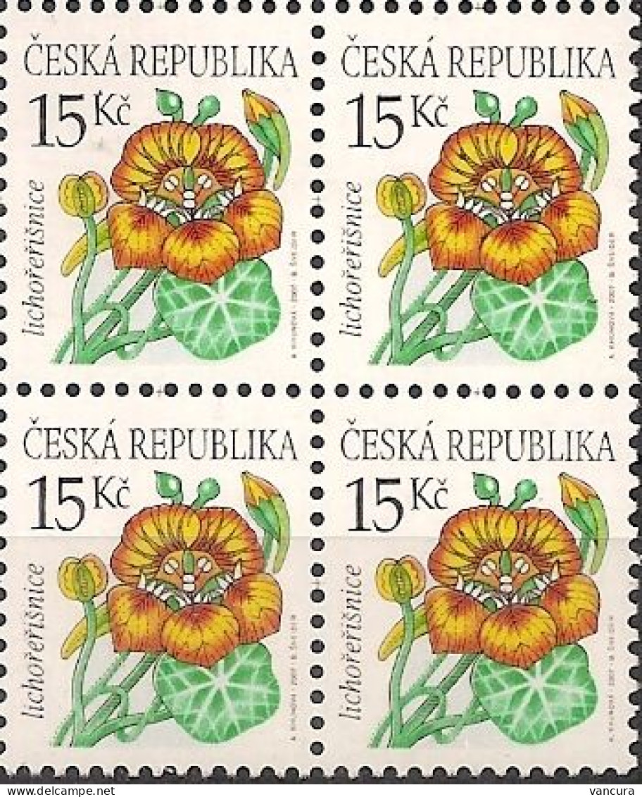 ** 529 Czech Republic Tropaeolum Flower 2007 - Ongebruikt