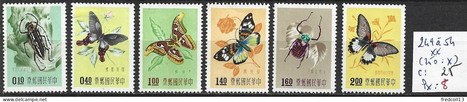 FORMOSE 249 à 54 ** ( 250 : * ) Côte 25 € - Unused Stamps