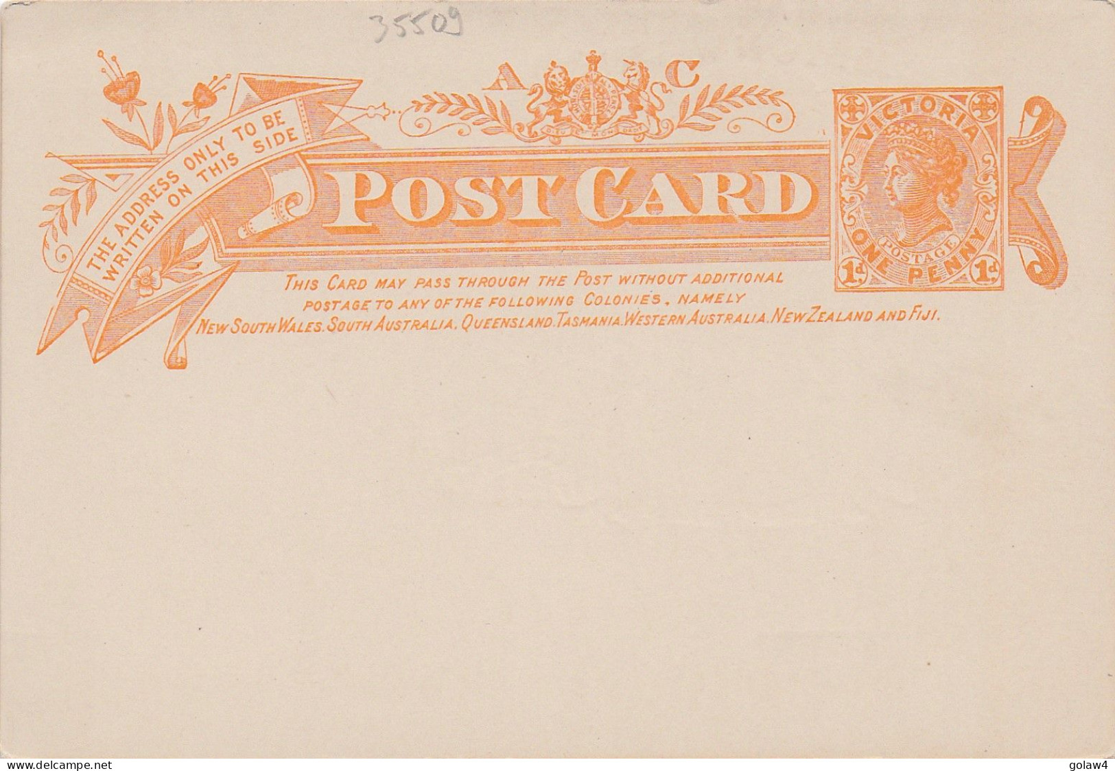 35509# VICTORIA COMMONWEALTH ONE PEOPLE EMPIRE DESTINY CARTE POSTALE ENTIER POSTAL POST CARD GANZSACHE STATIONERY - Lettres & Documents