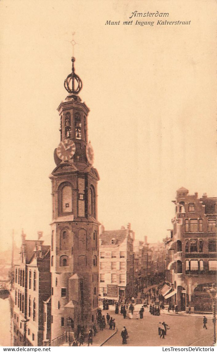 PAYS-BAS - Amsterdam - Munt Met Ingan Kalverstraat - Carte Postale Ancienne - Amsterdam