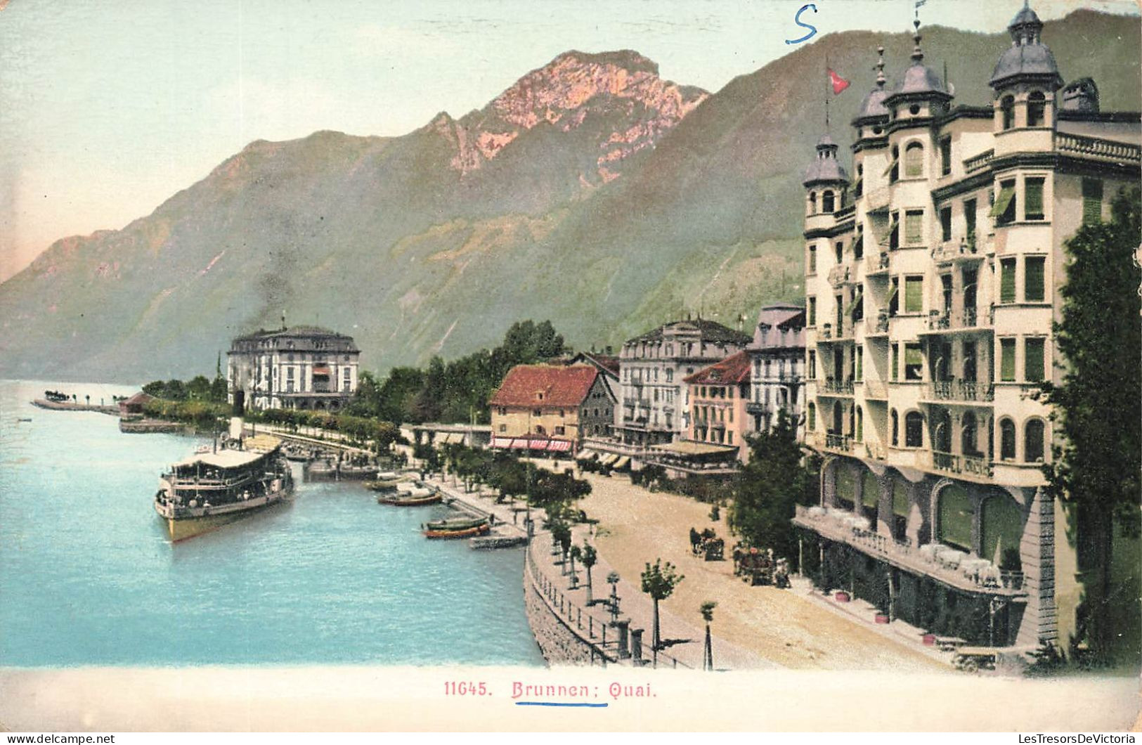 SUISSE - Brunnen - Quai - Bateau - Carte Postale - Ingenbohl