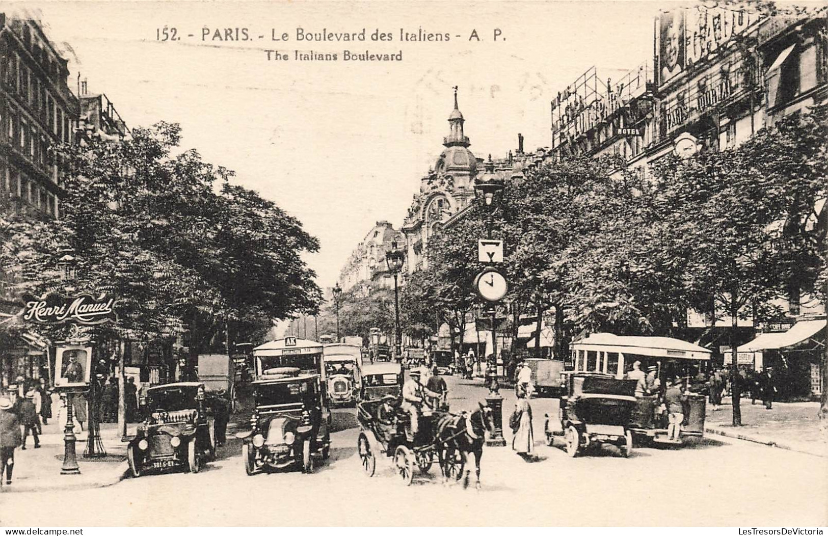 FRANCE - Paris - Le Boulevard Des Italiens - Carte Postale Ancienne - Sonstige & Ohne Zuordnung