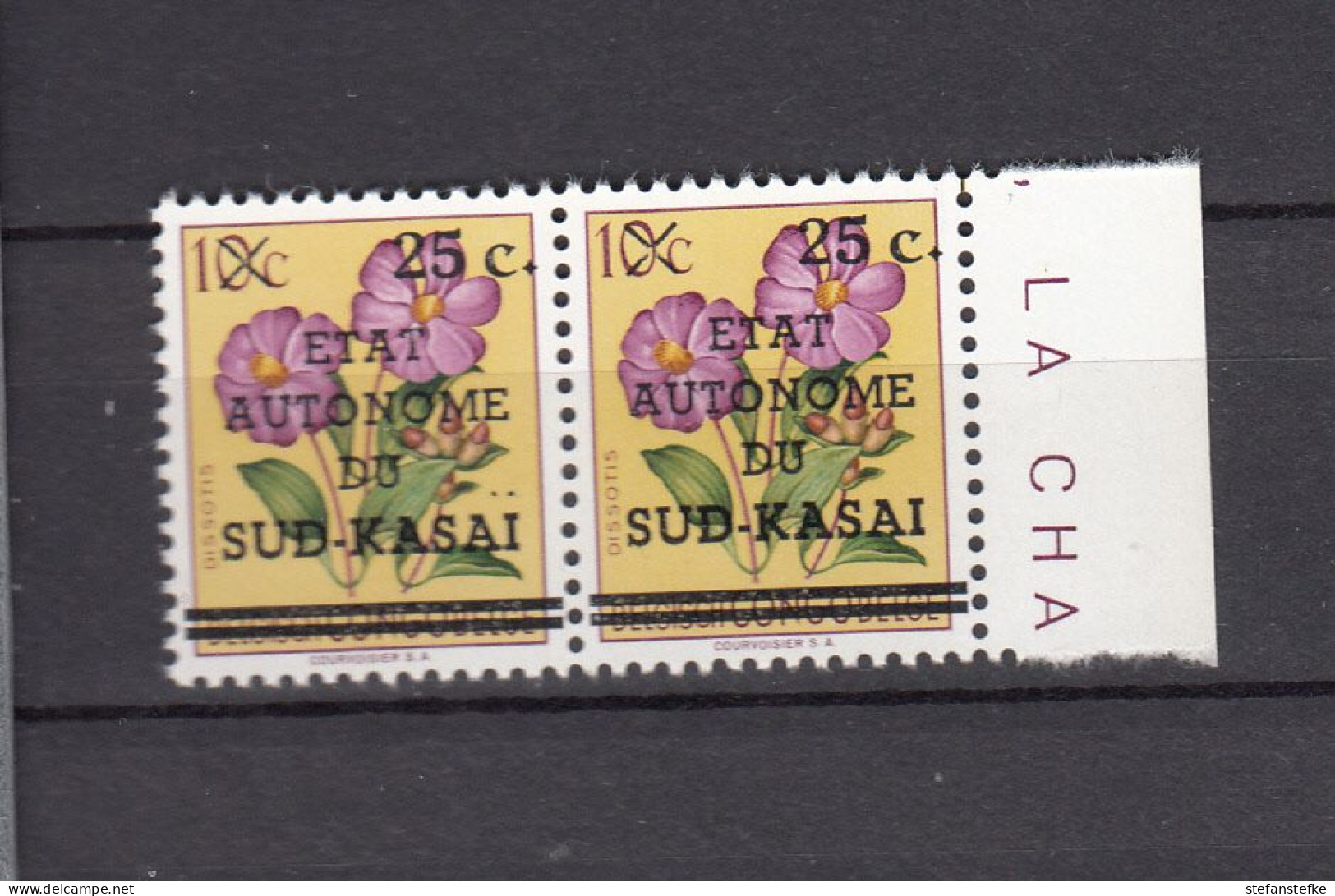 Zuid-Kasai Ocb Nr:  3 - V ** MNH (zie  Scan) Sans Point Sur Le I - Süd-Kasai