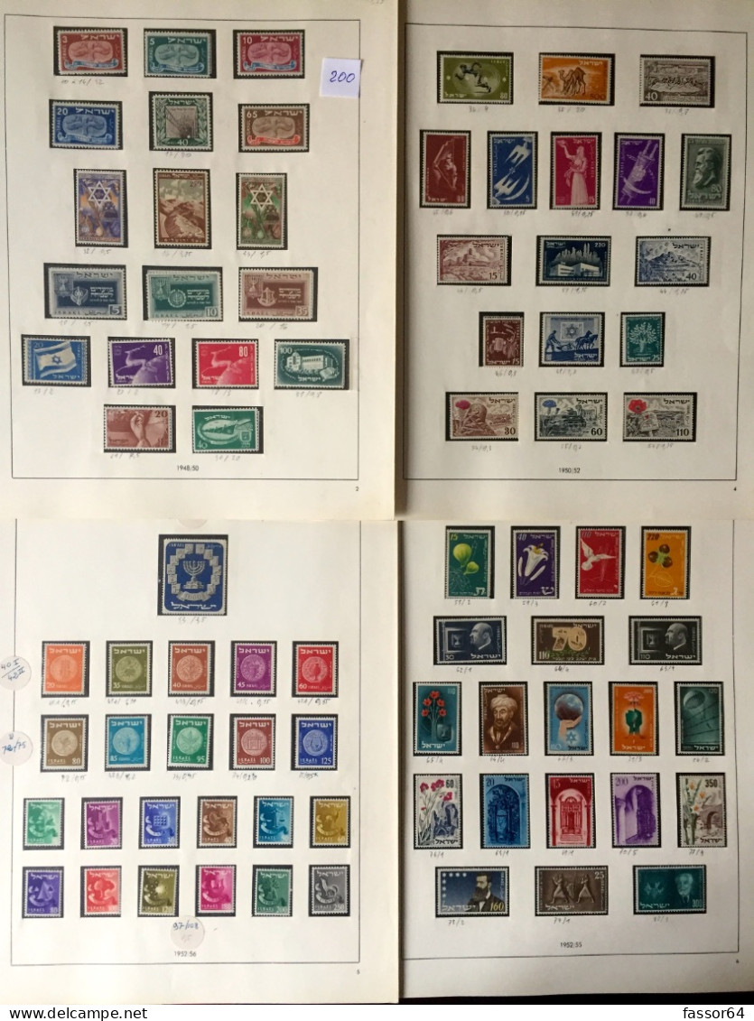 Israel Neuf Sans Tabs 1948 à 1962 Côte + 565 Euros - Unused Stamps (without Tabs)