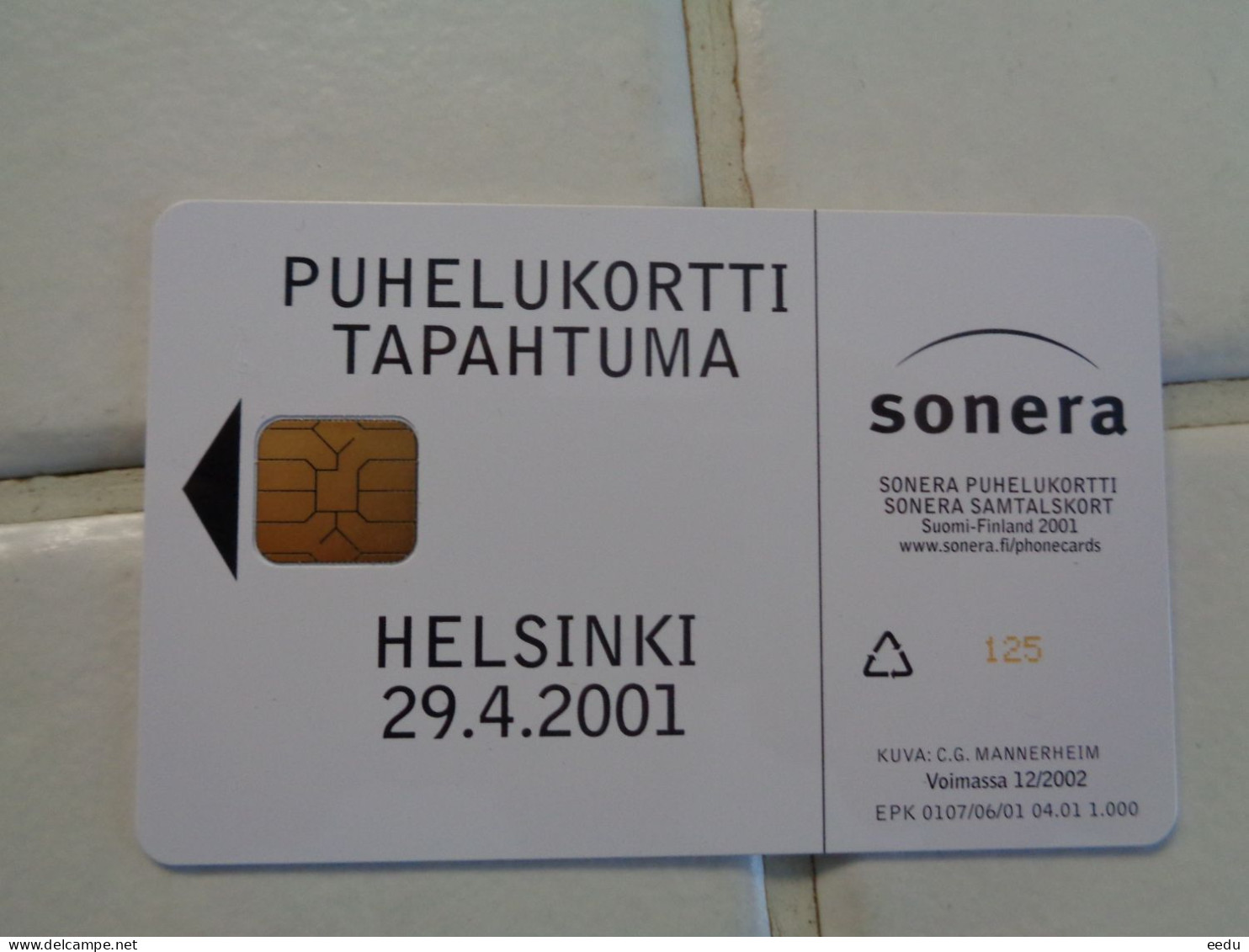 Finland Phonecard Sonera P63 NUMBERED - Finlandia