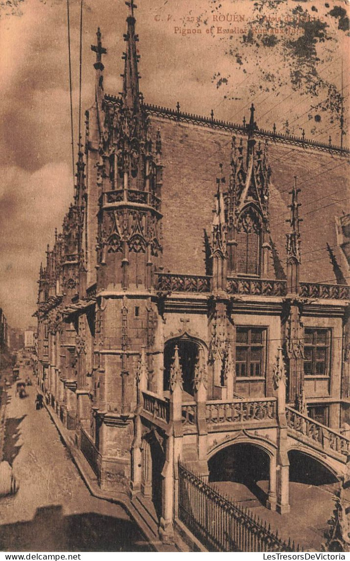 FRANCE - Rouen - Palais De Justice - Pignon Et Escalier - Carte Postale Ancienne - Rouen