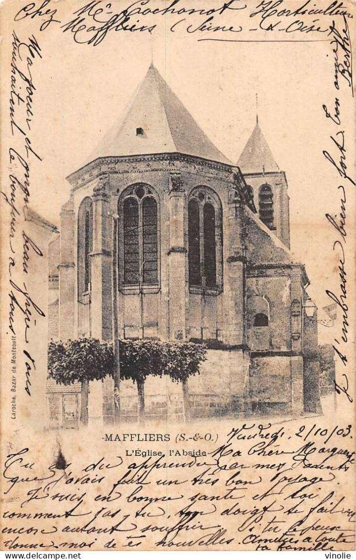 24. 160 :  MAFFLIERS. CARTE PRECURSEUR. EGLISE - Maffliers