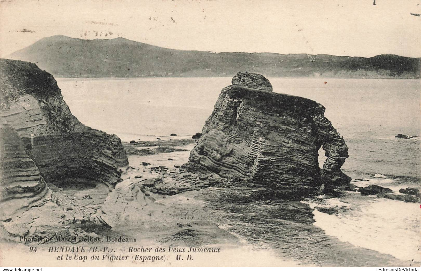 FRANCE - Hendaye - Rocher Des Deux Jumeaux Et Le Cap Du Figuier - Carte Postale Ancienne - Hendaye