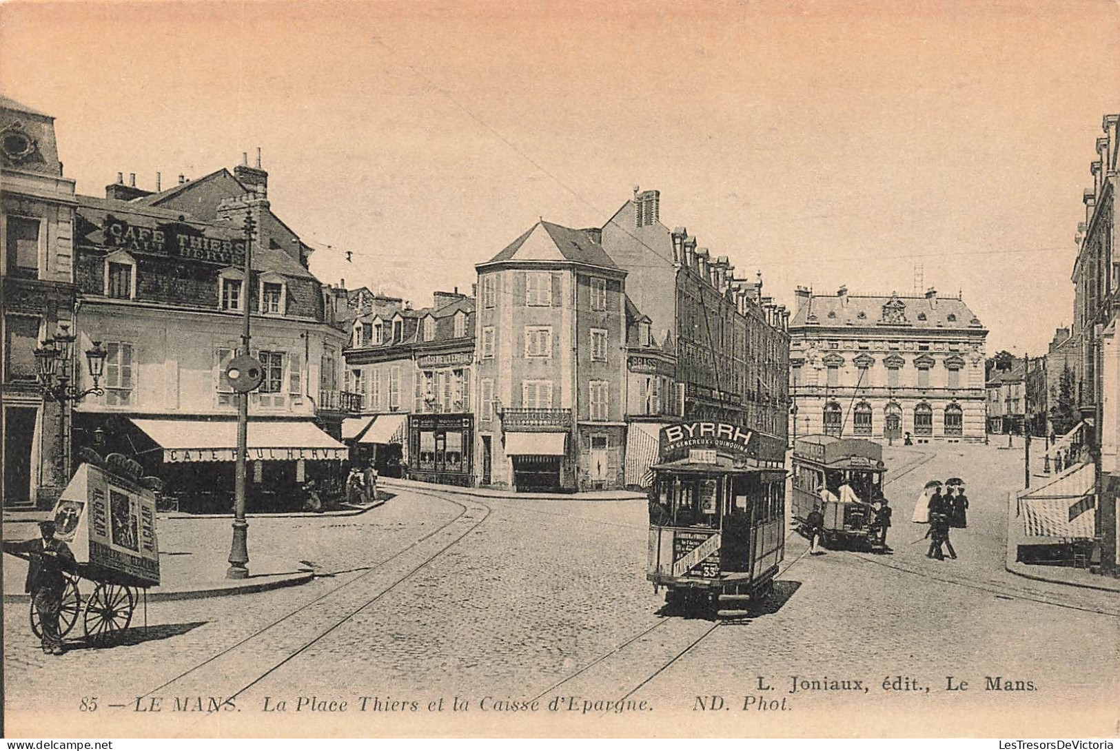 FRANCE - Le Mans - La Place Thiers Et La Caisse D'Epargne - ND Phot - Carte Postale Ancienne - Le Mans