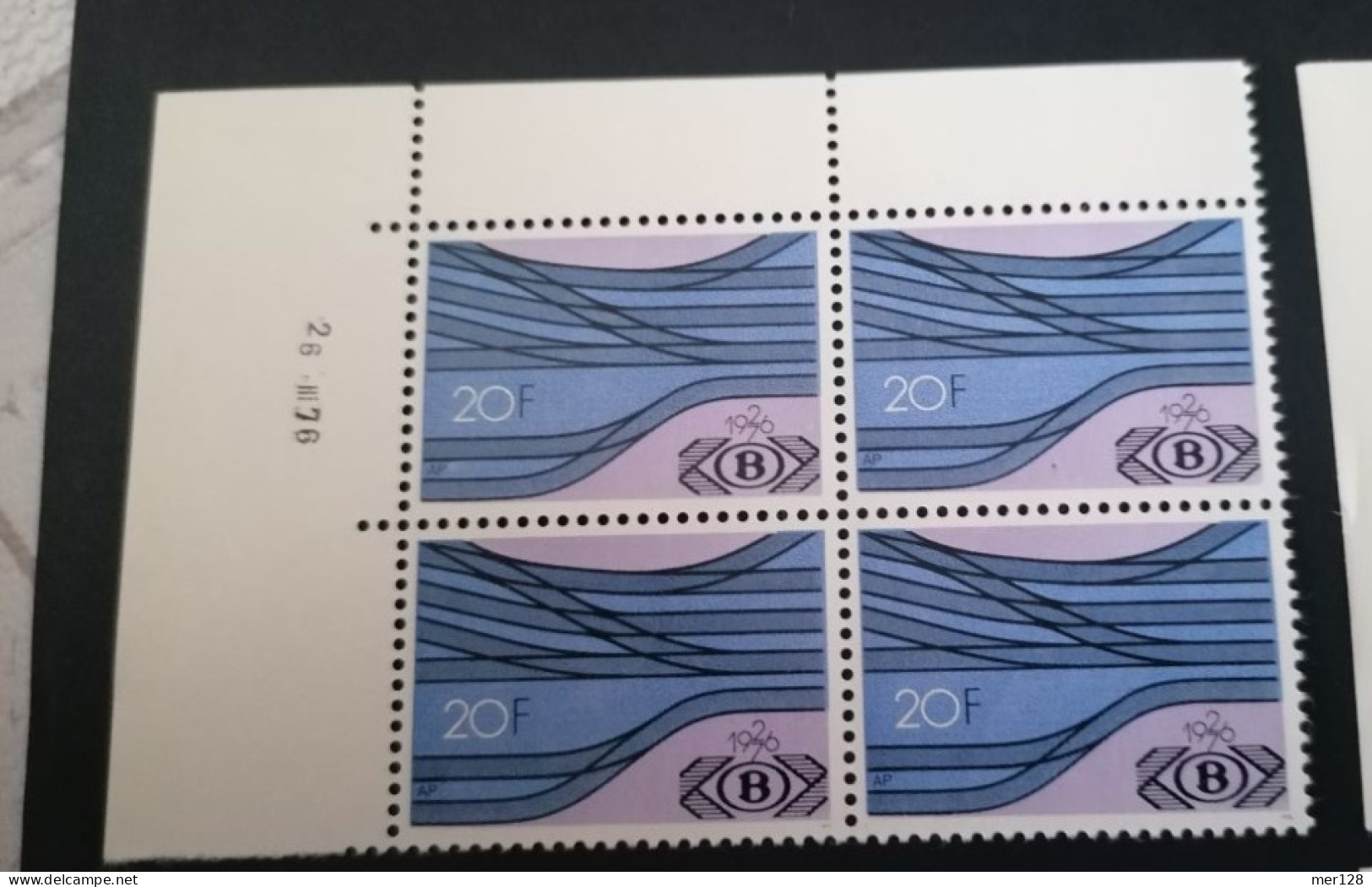 TR 428/31 ** BLOK VAN 4 MET HOEKBLADBOORD POSTFRIS - Mint