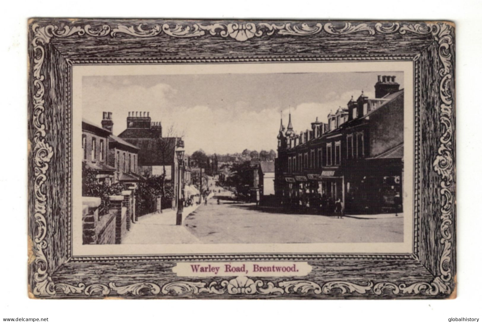 DH1698 - ESSEX - WARLEY ROAD - BRENTWOOD - SUNNY STREET VIEW - Sonstige & Ohne Zuordnung