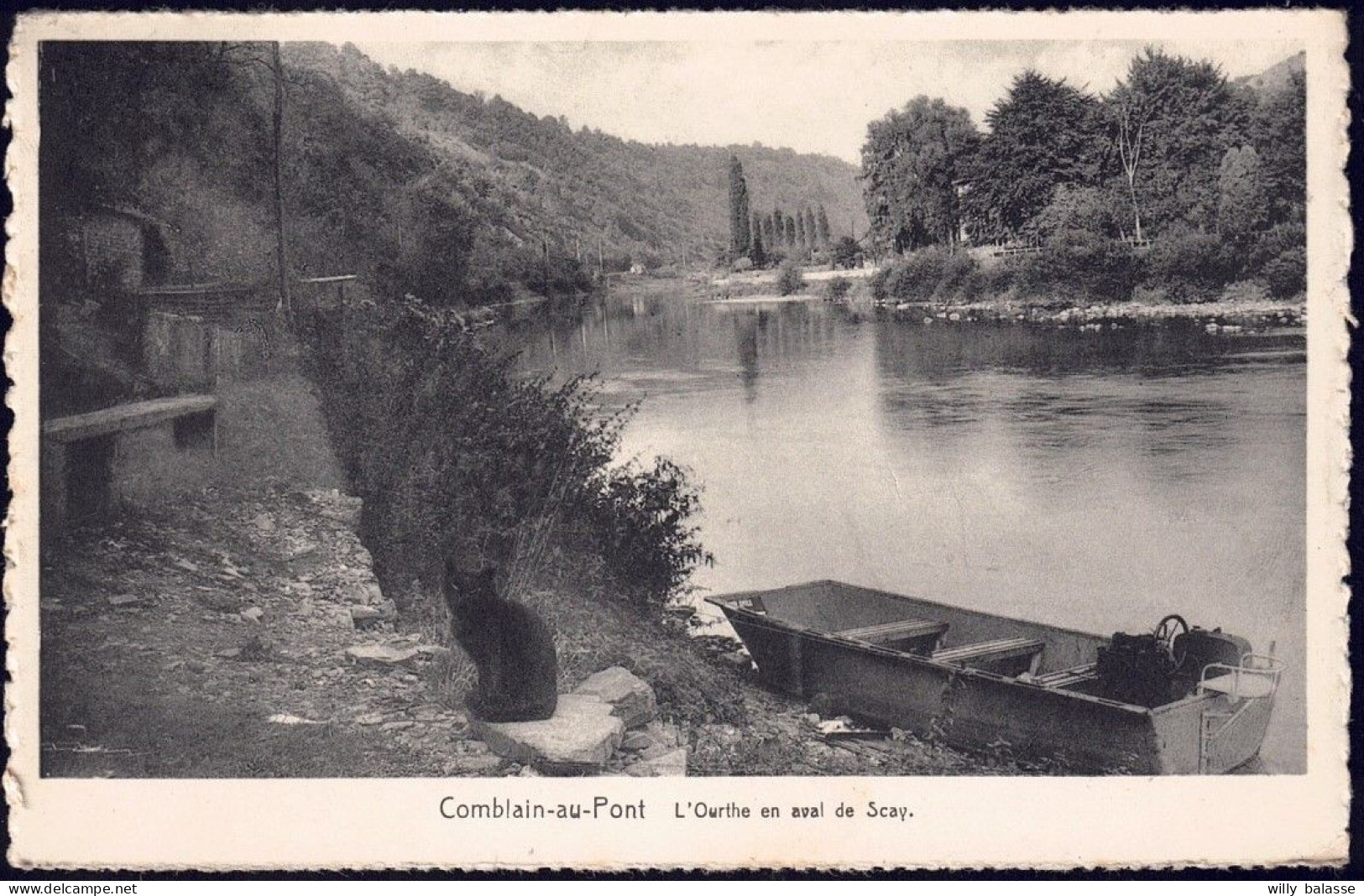 +++ CPA - COMBLAIN AU PONT - L'Ourthe En Aval De Scay  // - Comblain-au-Pont
