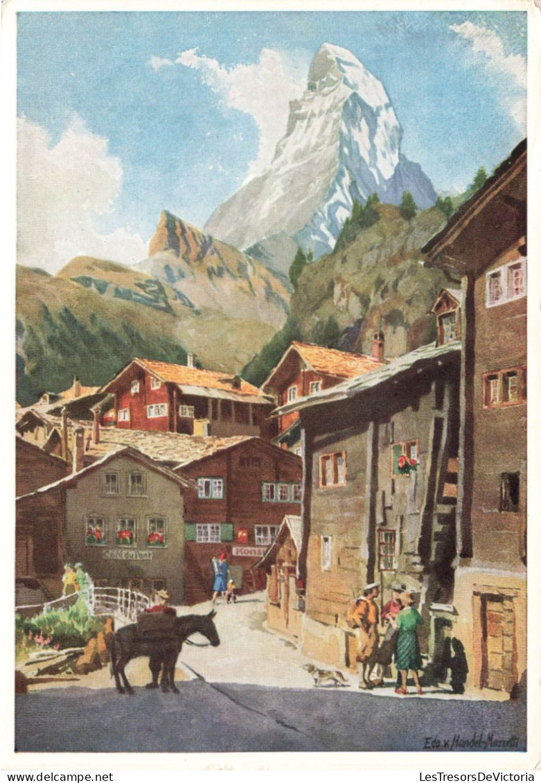 ILLUSTRATION - Eduard Freiherr Von Handel-Mazzetti - Künstlerserie Zermatt - Carte Postale Ancienne - Autres & Non Classés