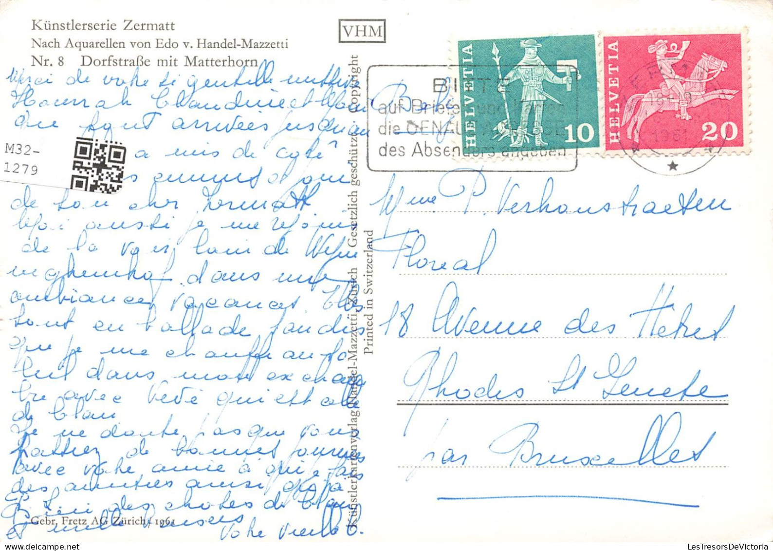 ILLUSTRATION - Eduard Freiherr Von Handel-Mazzetti - Künstlerserie Zermatt - Carte Postale Ancienne - Autres & Non Classés
