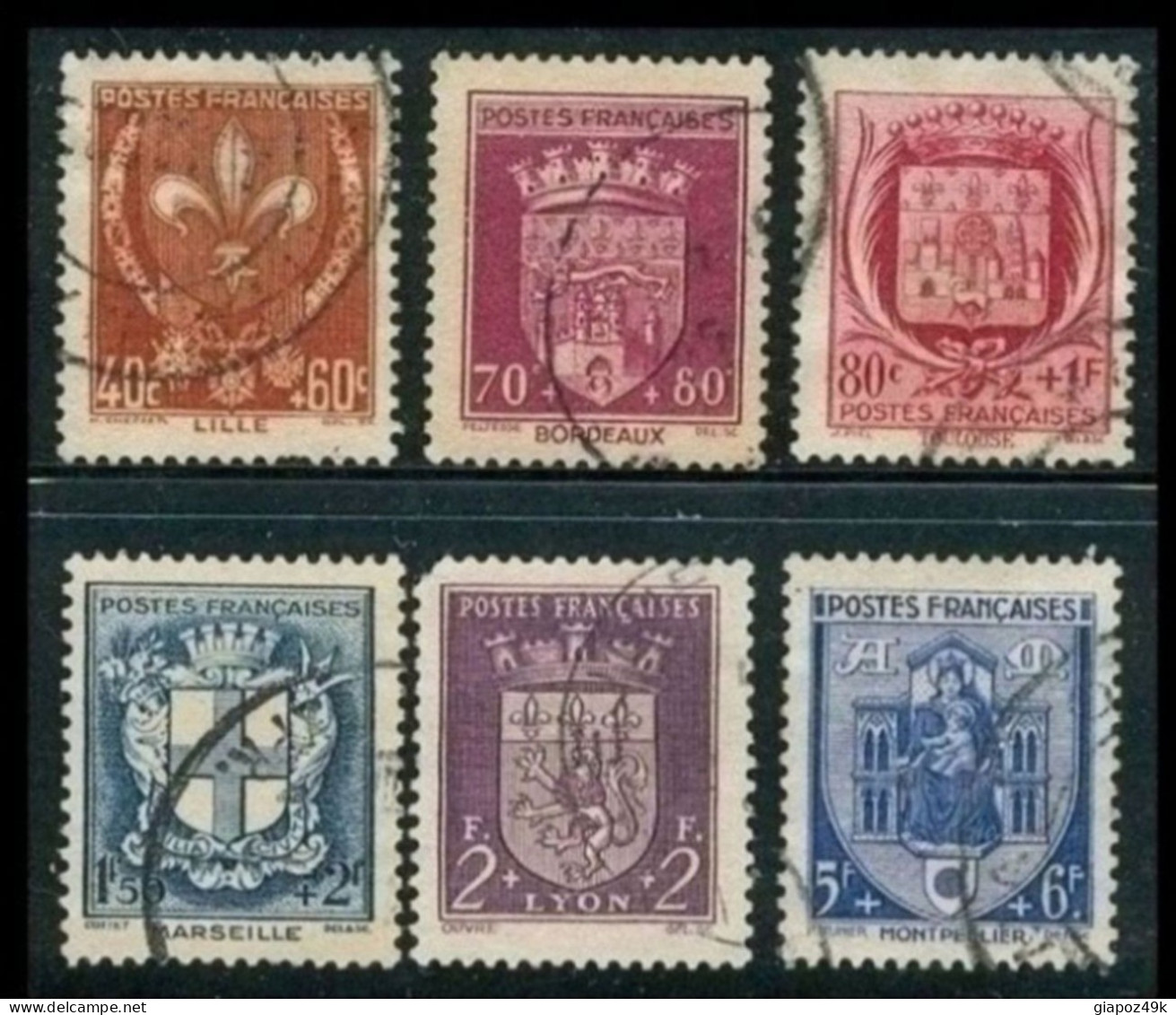 ● FRANCIA 1941 ֍  STEMMI  ֍ N. 527 . . . Usati ● Cat. 18,5 € ● Lotto N. 955 ● - 1941-66 Coat Of Arms And Heraldry