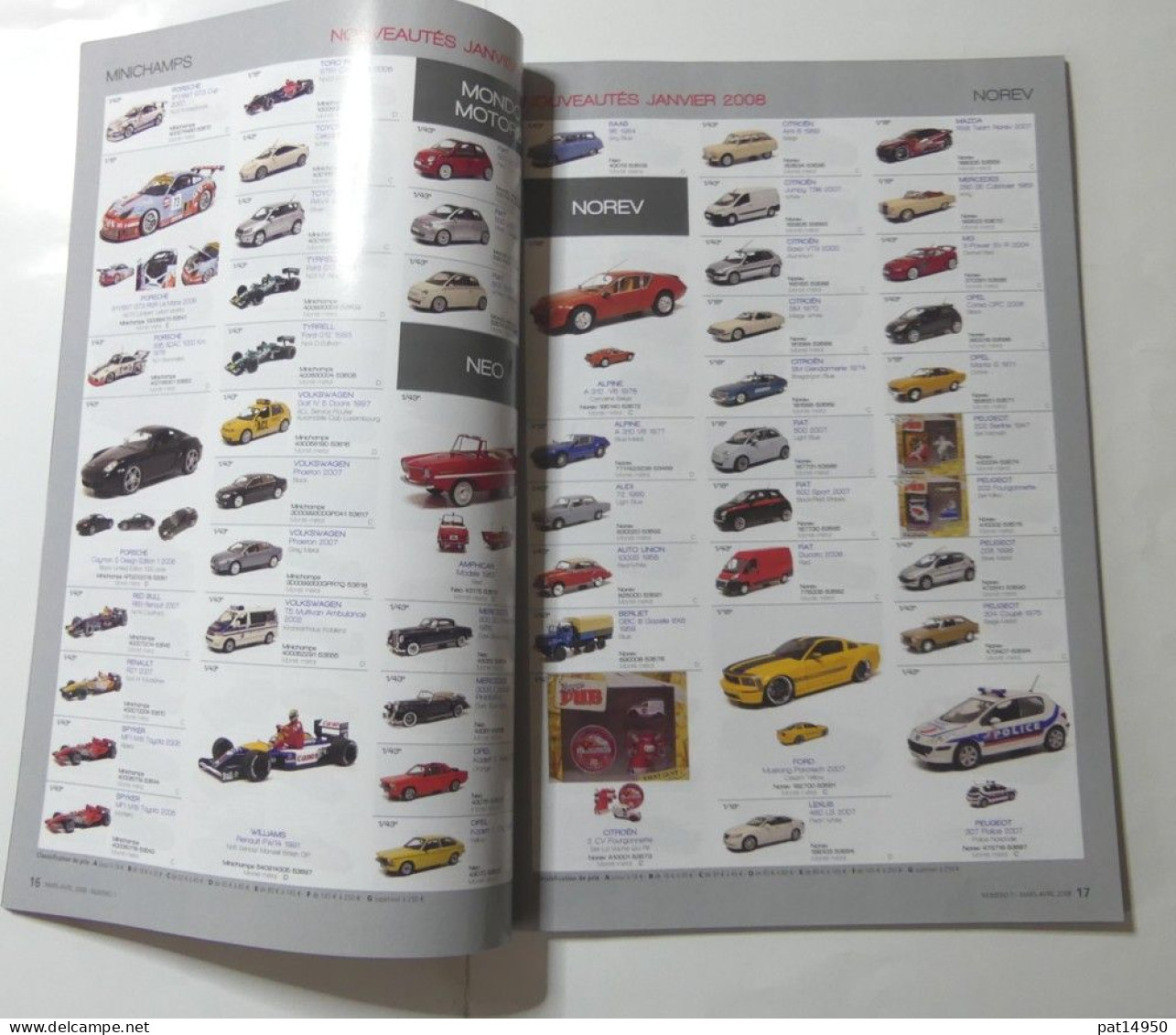 PAT14950 LE MAGAZINE DE LA VOITURE MINIATURE DE COLLECTION MINAUTO MAG N°1 MARS AVRIL 2008 - Revues