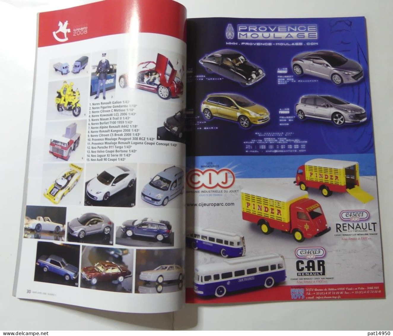 PAT14950 LE MAGAZINE DE LA VOITURE MINIATURE DE COLLECTION MINAUTO MAG N°1 MARS AVRIL 2008 - Revues