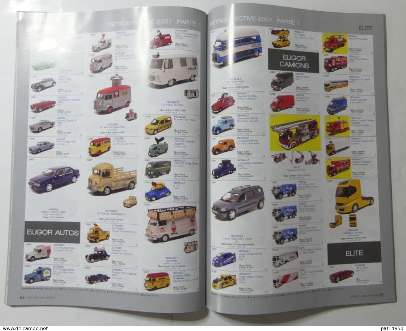 PAT14950 LE MAGAZINE DE LA VOITURE MINIATURE DE COLLECTION MINAUTO MAG N°1 MARS AVRIL 2008 - Revues