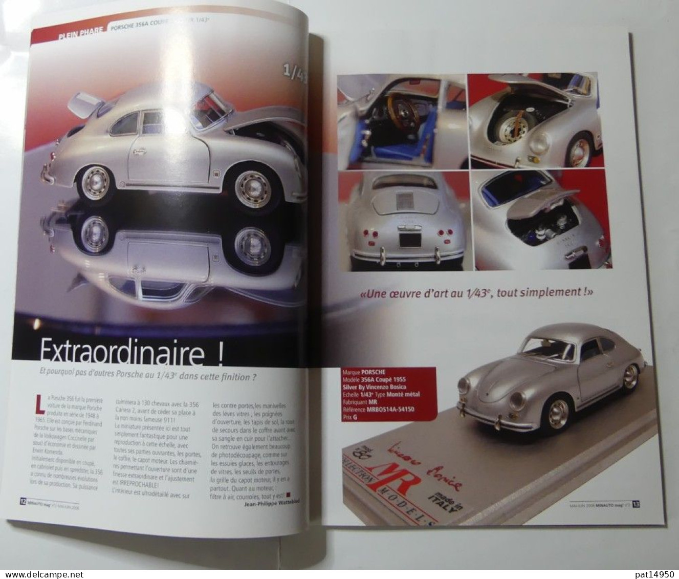 PAT14950 LE MAGAZINE DE LA VOITURE MINIATURE DE COLLECTION MINAUTO MAG N°2 MAI JUIN 2008 - Magazines