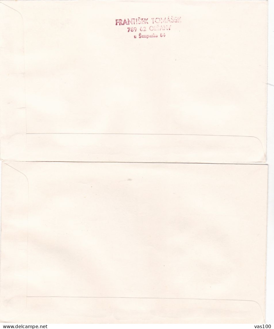 THE PAINTING 1978 COVERS 4 FDC CIRCULATED Tchécoslovaquie - Brieven En Documenten