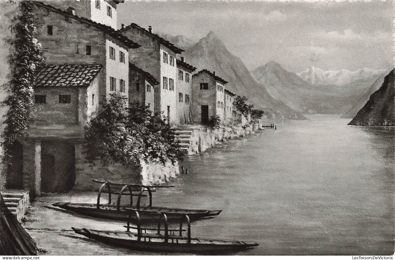 SUISSE - Gandria - Motivo Del Pittore Serafino Giambonini - Carte Postale - Gandria 