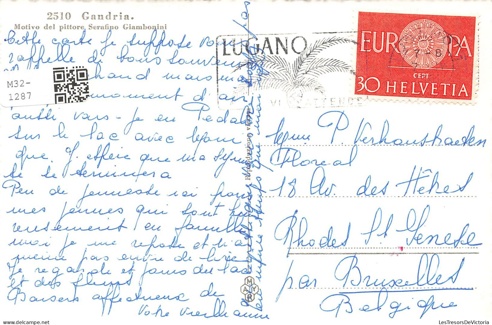 SUISSE - Gandria - Motivo Del Pittore Serafino Giambonini - Carte Postale - Gandria 