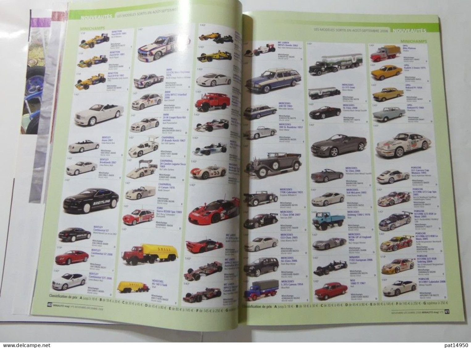 PAT14950 LE MAGAZINE DE LA VOITURE MINIATURE DE COLLECTION MINAUTO MAG N°5 NOVEMBRE DECEMBRE 2008 - Zeitschriften