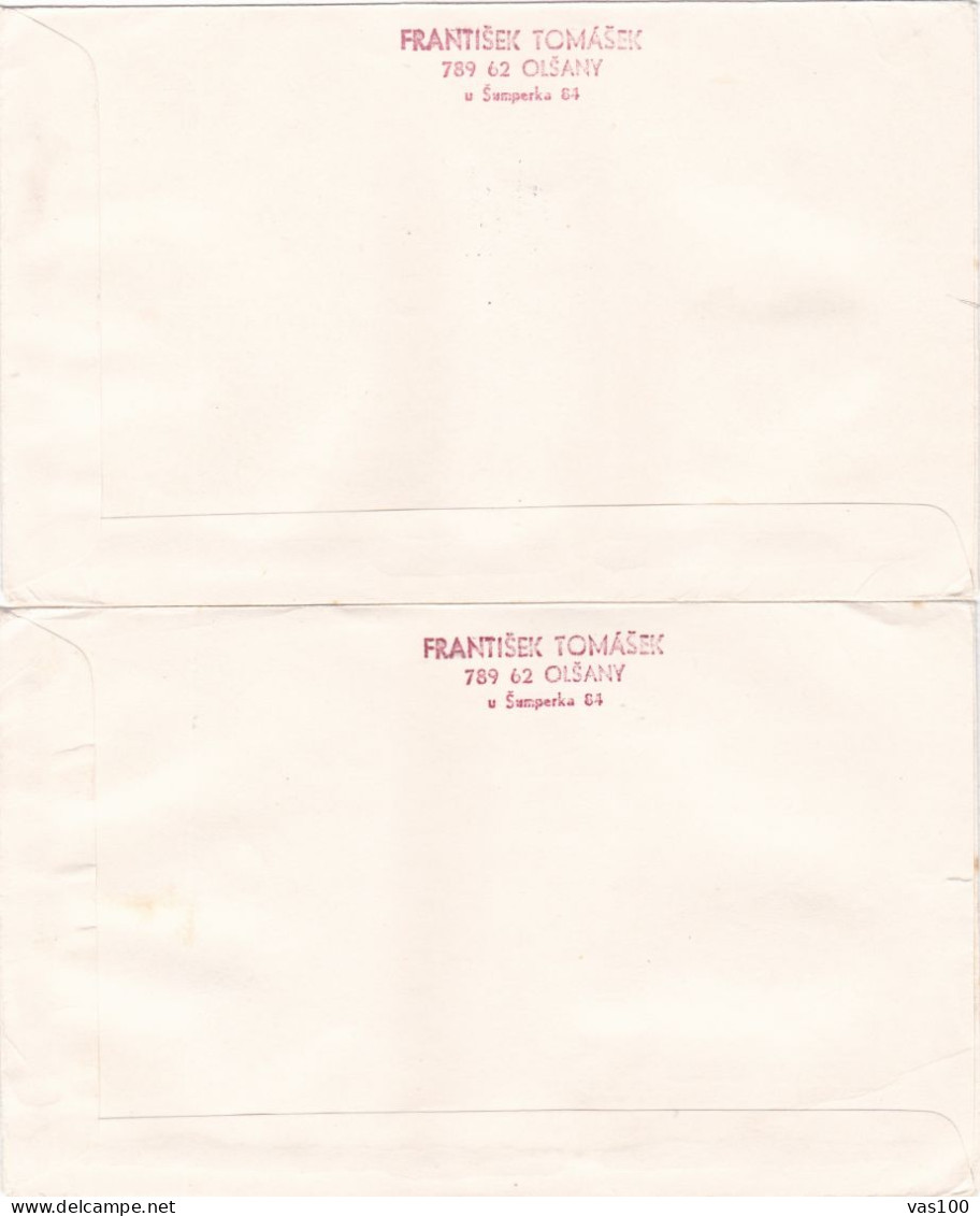 ARCHITECTURE 1978 COVERS 2 FDC CIRCULATED Tchécoslovaquie - Brieven En Documenten