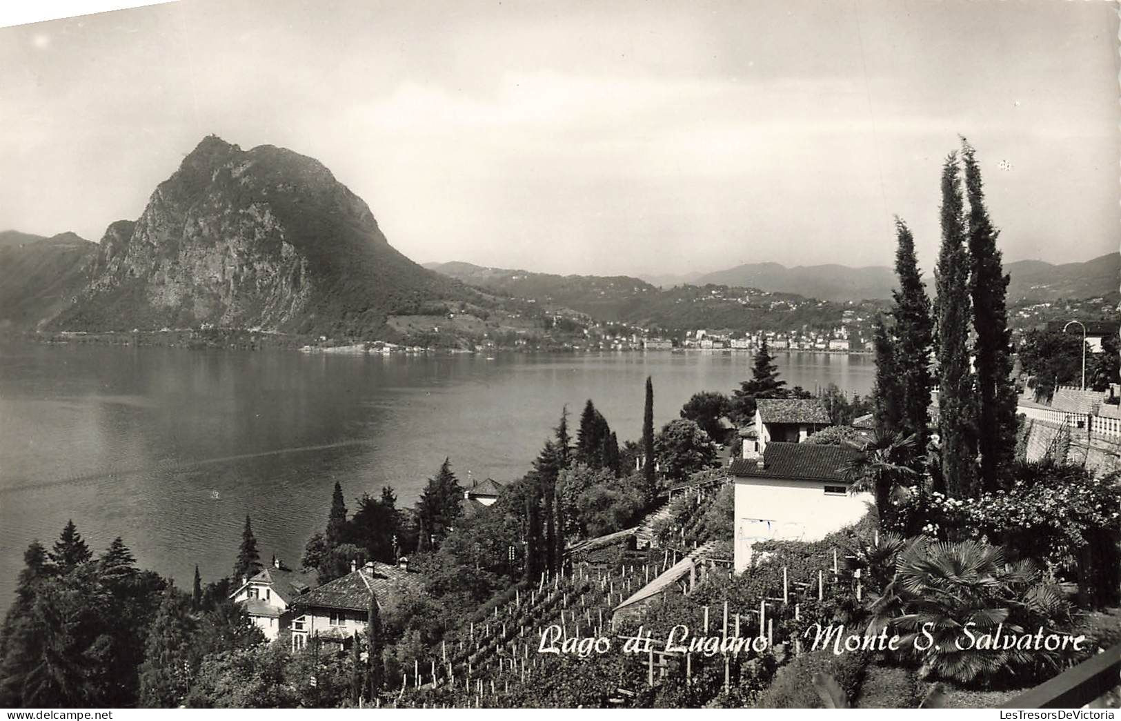 SUISSE - Lugano - Lago Di Lugano - Monte San Salvatore - Carte Postale - Lugano