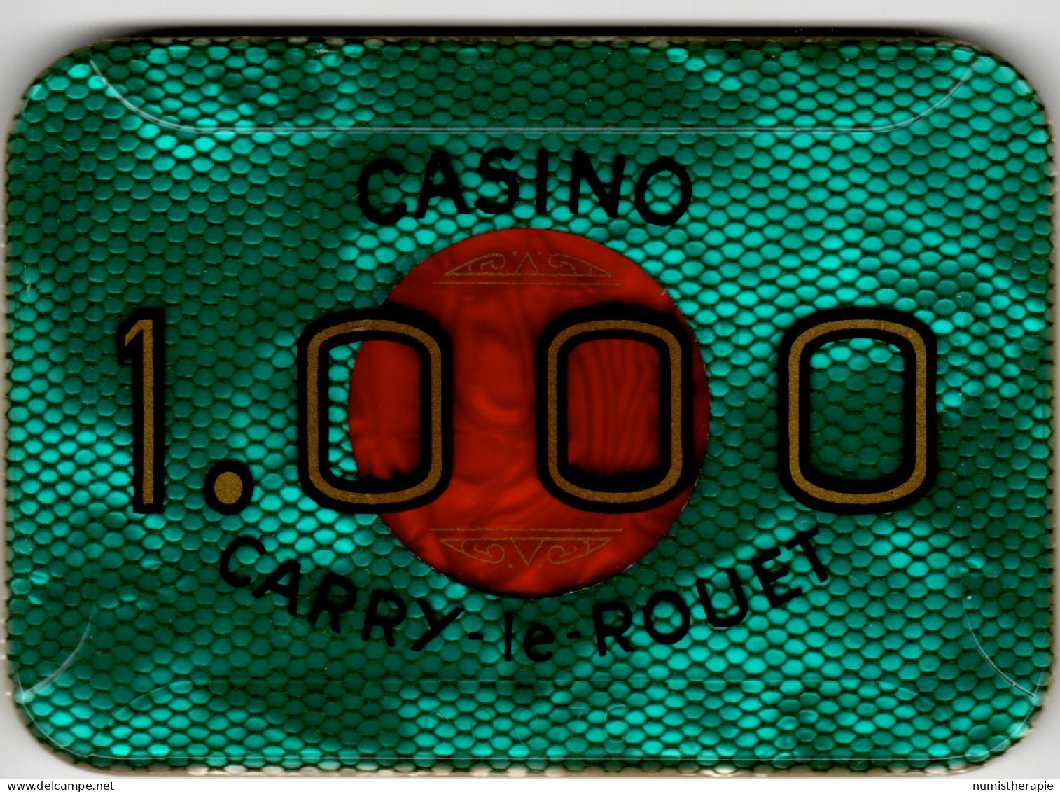 Casino Carry-le-Rouet : Plaque 1000F (#00076) - Casino