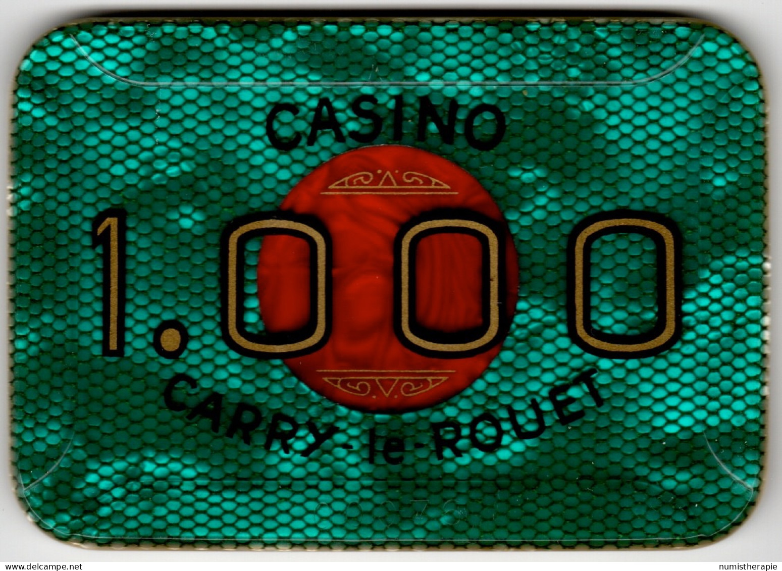 Casino Carry-le-Rouet : Plaque 1000F (#00076) - Casino